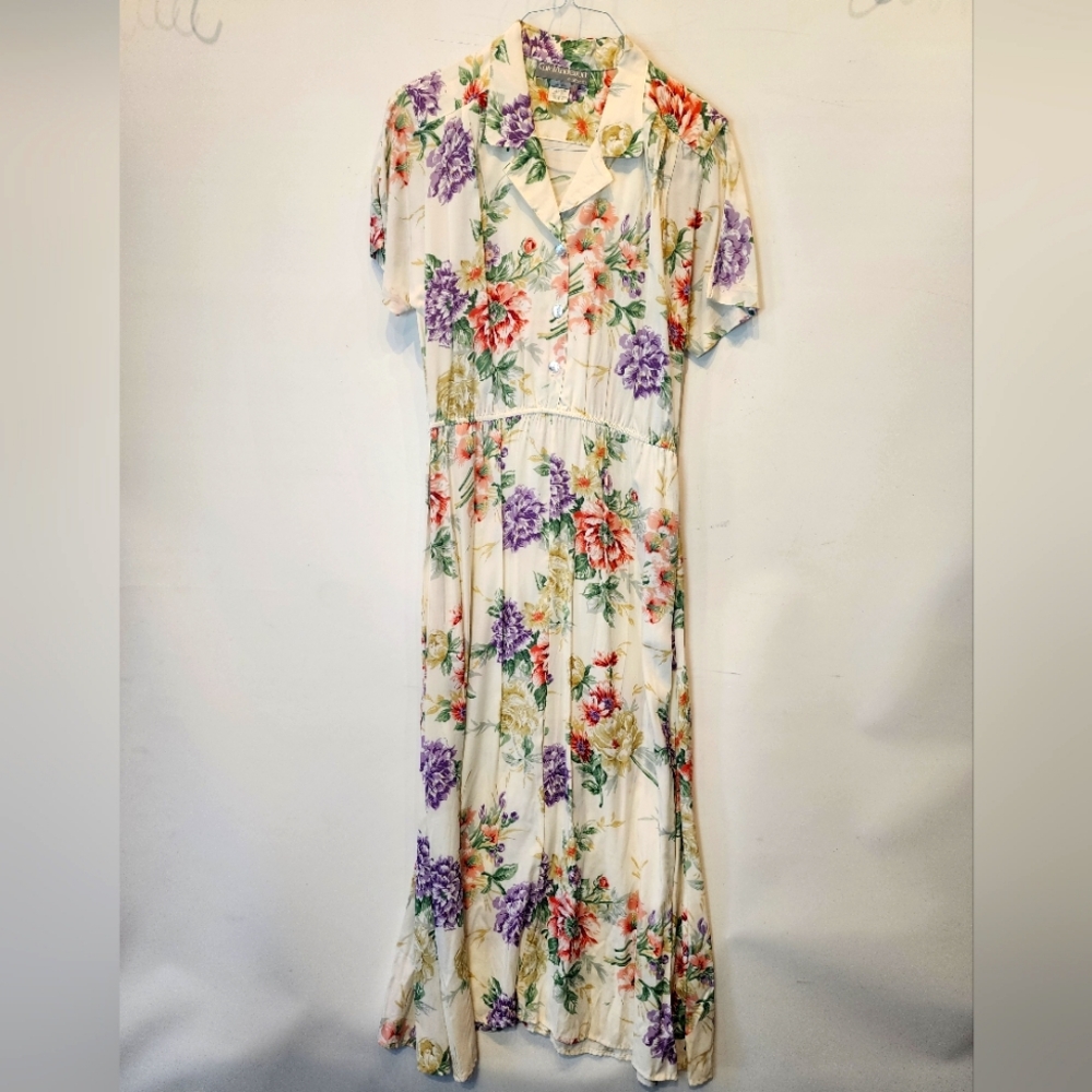 Floral Print Women's Dress Vintage NEW Size‎ 8